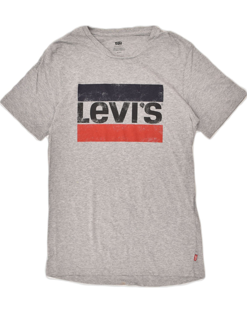 LEVI'S Mens Graphic T-Shirt Top Small Grey Cotton | Vintage Levi's | Thrift | Second-Hand Levi's | Used Clothing | Messina Hembry 