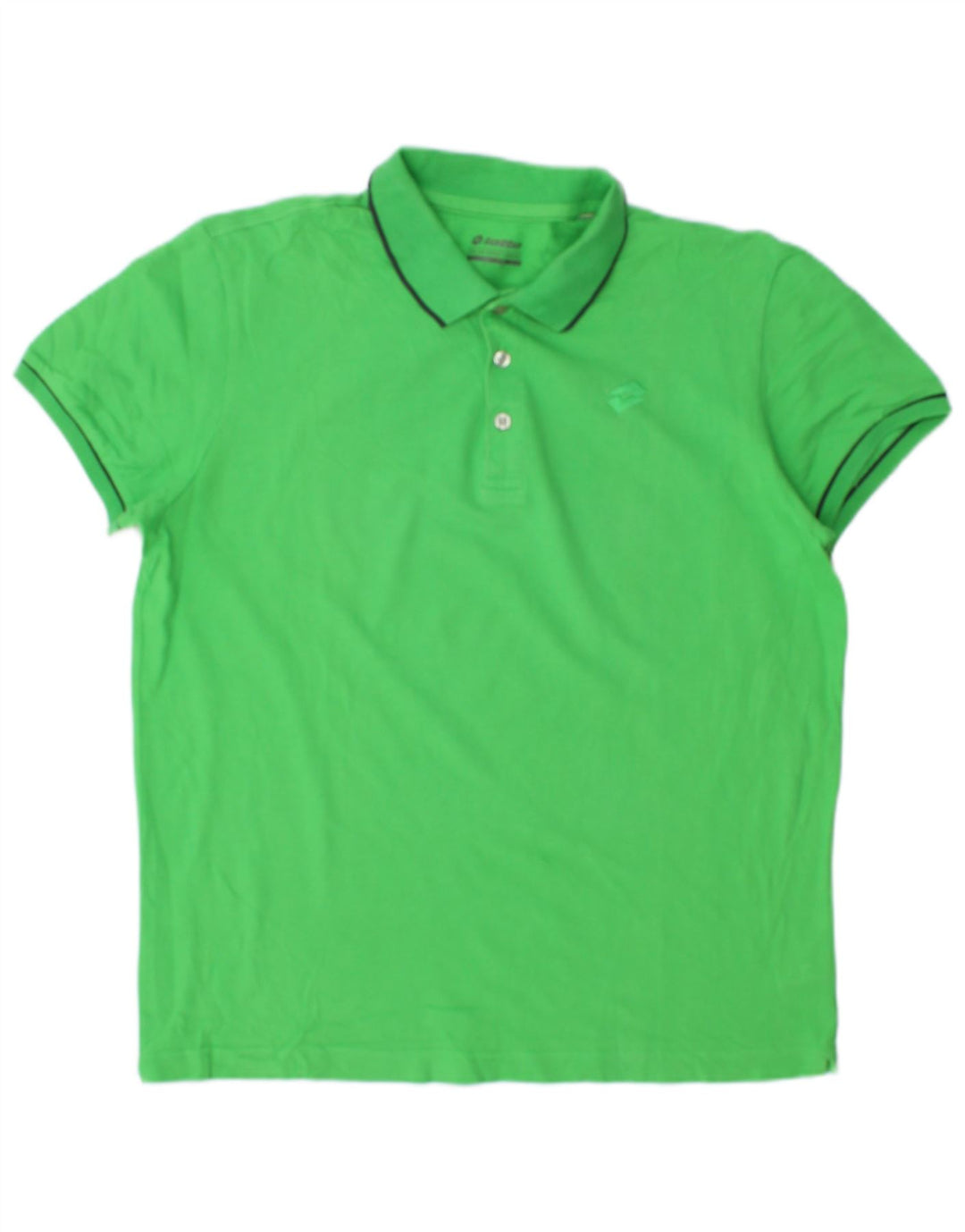 LOTTO Mens Polo Shirt Large Green Cotton