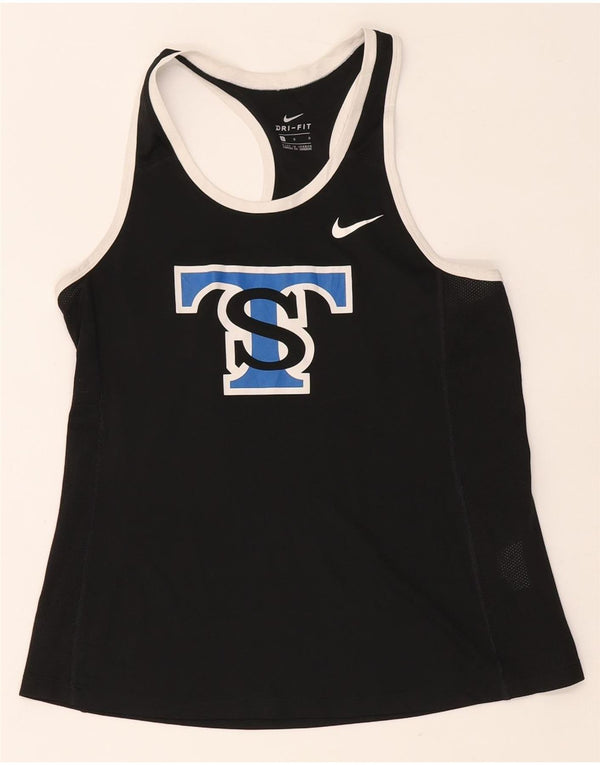 Nike Womens Saint Thomas Graphic Vest Top UK 14 Large Black Polyester