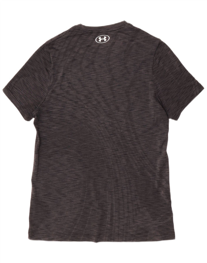 Under Armour Mens Fitted T-Shirt Top Medium Black Flecked
