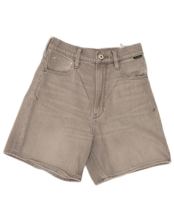 G-Star Womens Denim Shorts W28 Medium Grey Cotton
