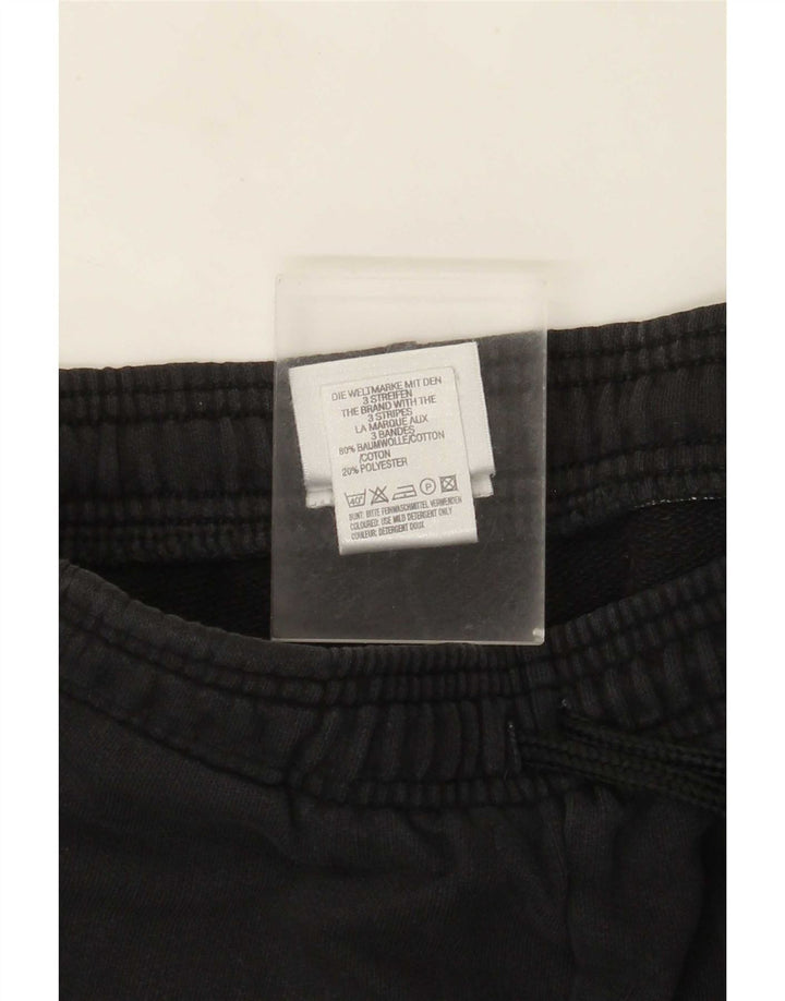 Adidas Womens Tracksuit Trousers UK 12 Medium Black Cotton