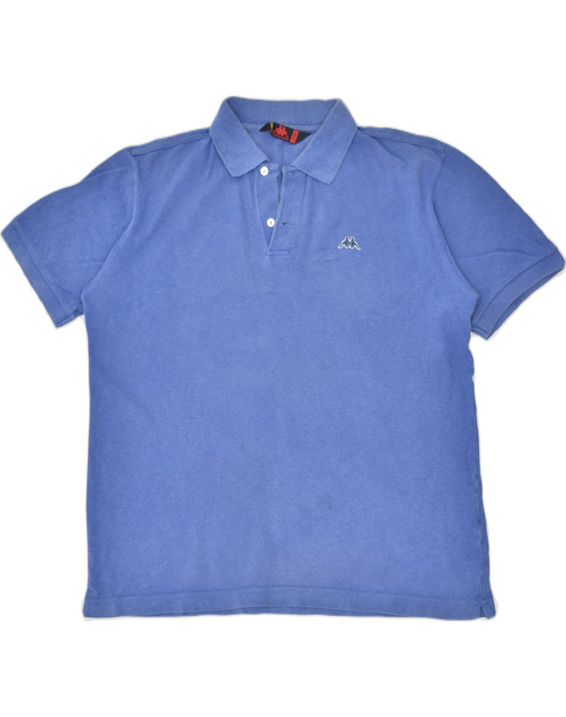 KAPPA Mens Polo Shirt Large Blue Cotton | Vintage | Thrift | Second-Hand | Used Clothing | Messina Hembry 