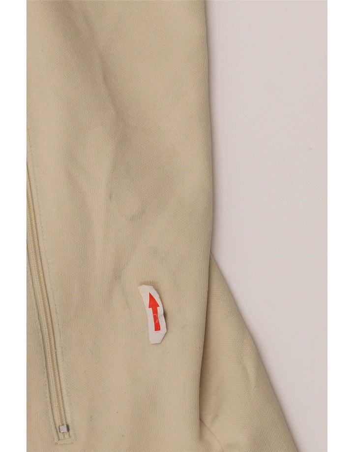 Puma Mens Tracksuit Top Jacket Large Beige Colourblock Polyester