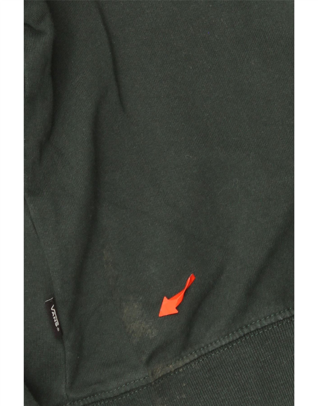 Vans Mens Graphic Hoodie Jumper XL Green Cotton