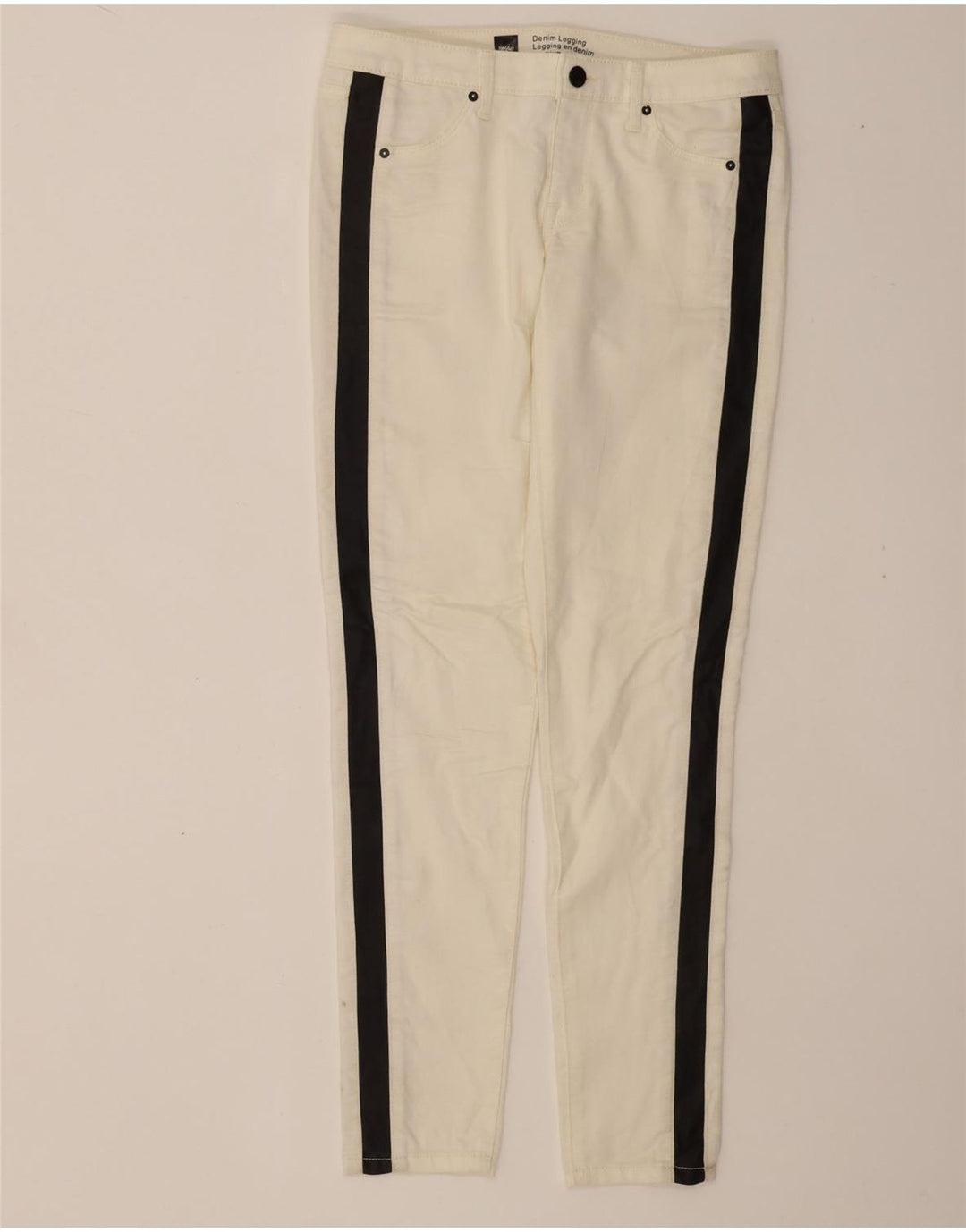 MOSSIMO Womens Legging Skinny Jeans US 4 Small W30 L32  White Colourblock Vintage Mossimo and Second-Hand Mossimo from Messina Hembry 