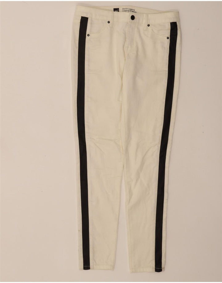 MOSSIMO Womens Legging Skinny Jeans US 4 Small W30 L32  White Colourblock Vintage Mossimo and Second-Hand Mossimo from Messina Hembry 