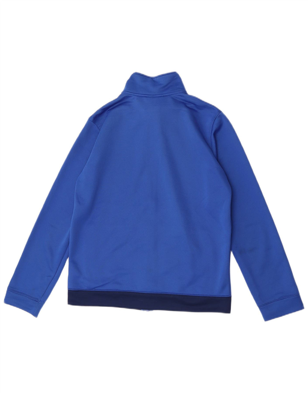 Nike Boys Tracksuit Top Jacket 13-14 Years XL Blue Colourblock Polyester
