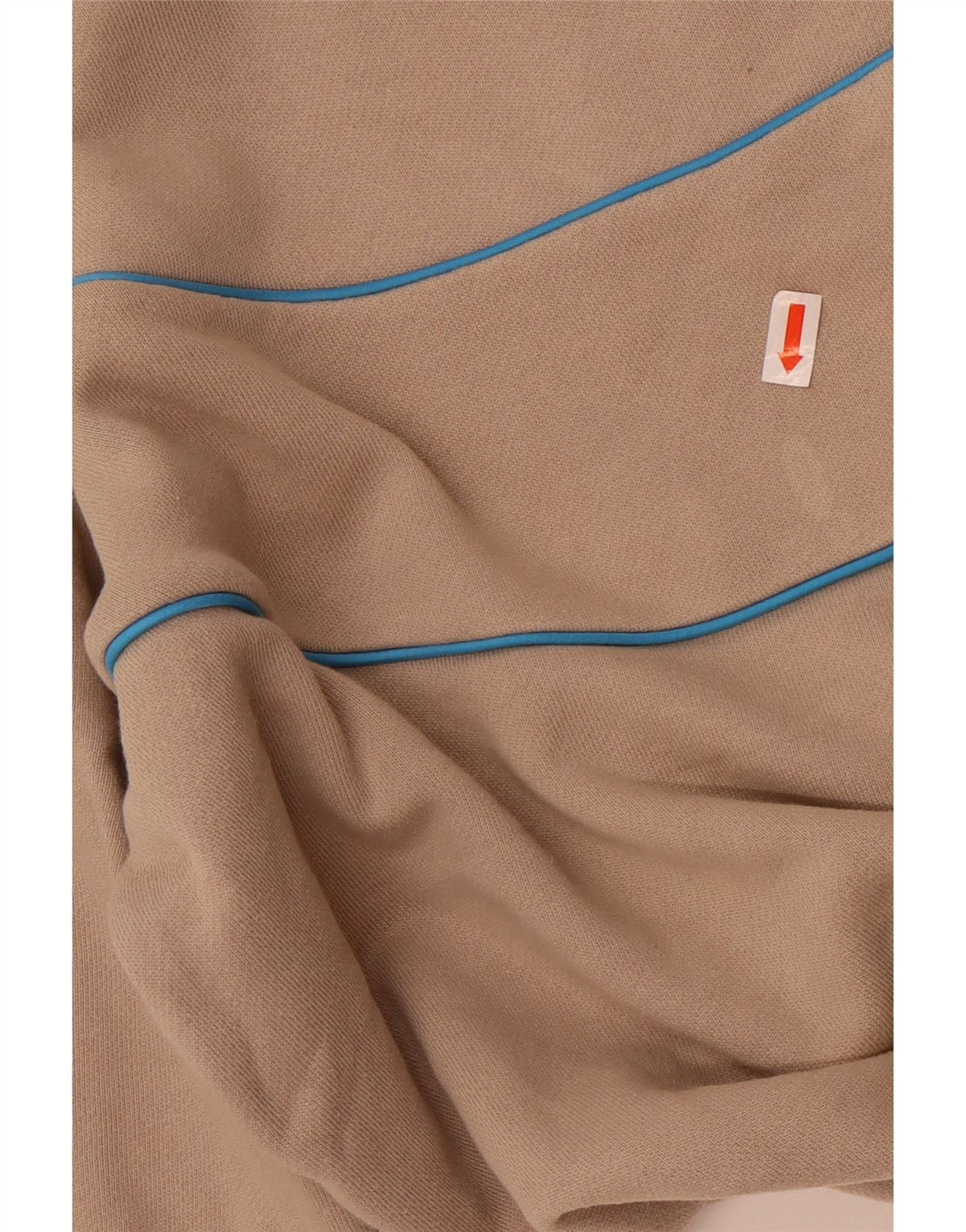 Adidas Mens Sweatshirt Jumper Small Beige Colourblock Cotton