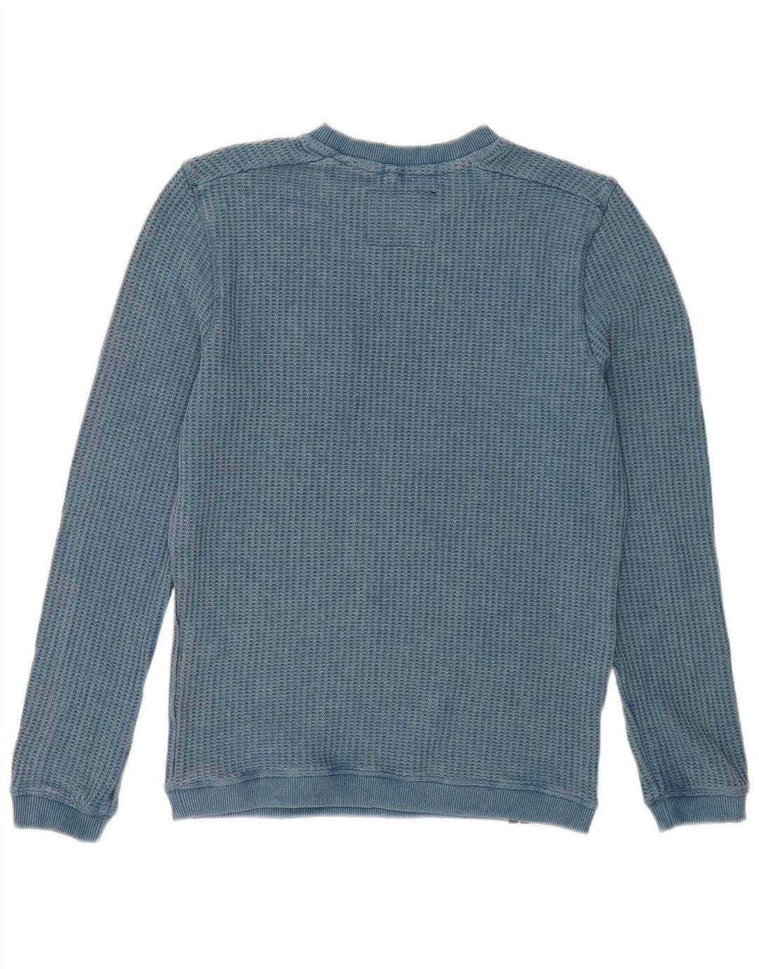 Weird Fish Mens Sweatshirt Jumper Small Blue Cotton