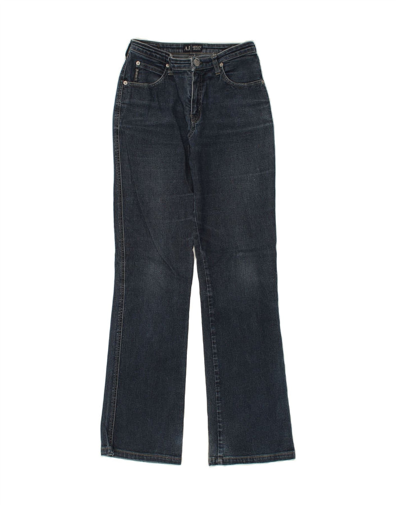 ARMANI Womens Bootcut Jeans W28 L32 Navy Blue Vintage Armani and Second-Hand Armani from Messina Hembry 