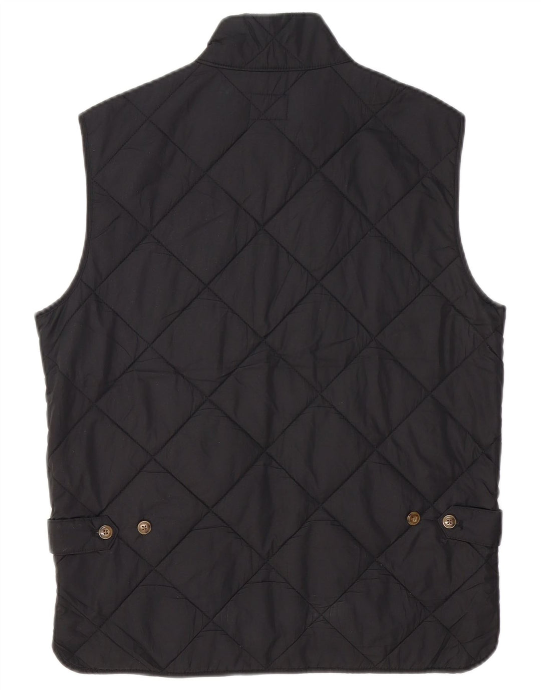 J. CREW Mens Quilted Gilet UK 36 Small Black Polyester