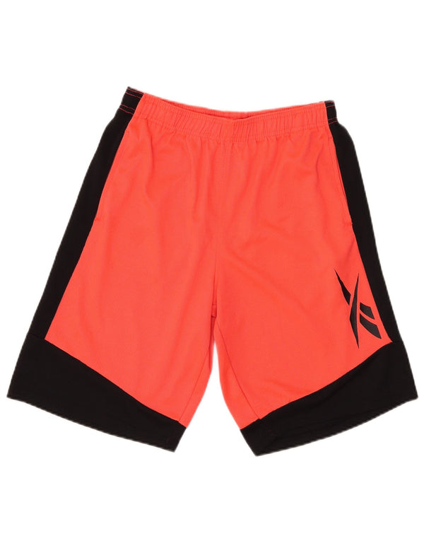 Reebok Boys Graphic Sport Shorts 15-16 Years  Orange Colourblock