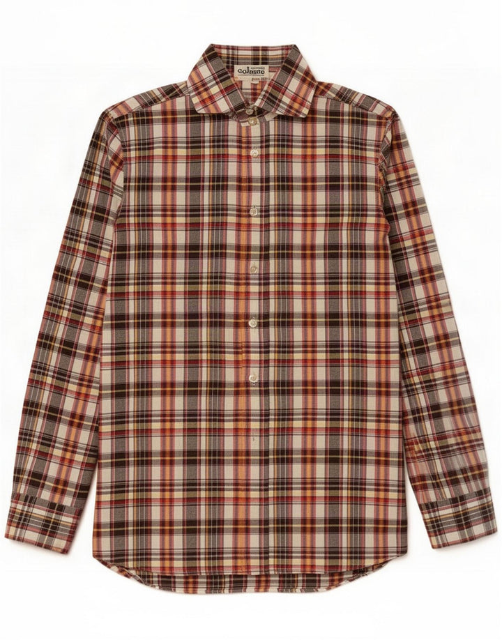 Vintage Mens Flannel Shirt Size 36 XS Multicoloured Check