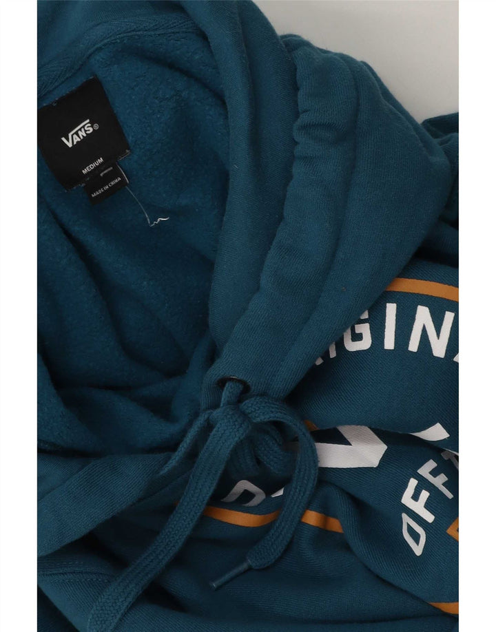 Vans Mens Graphic Hoodie Jumper Medium Blue
