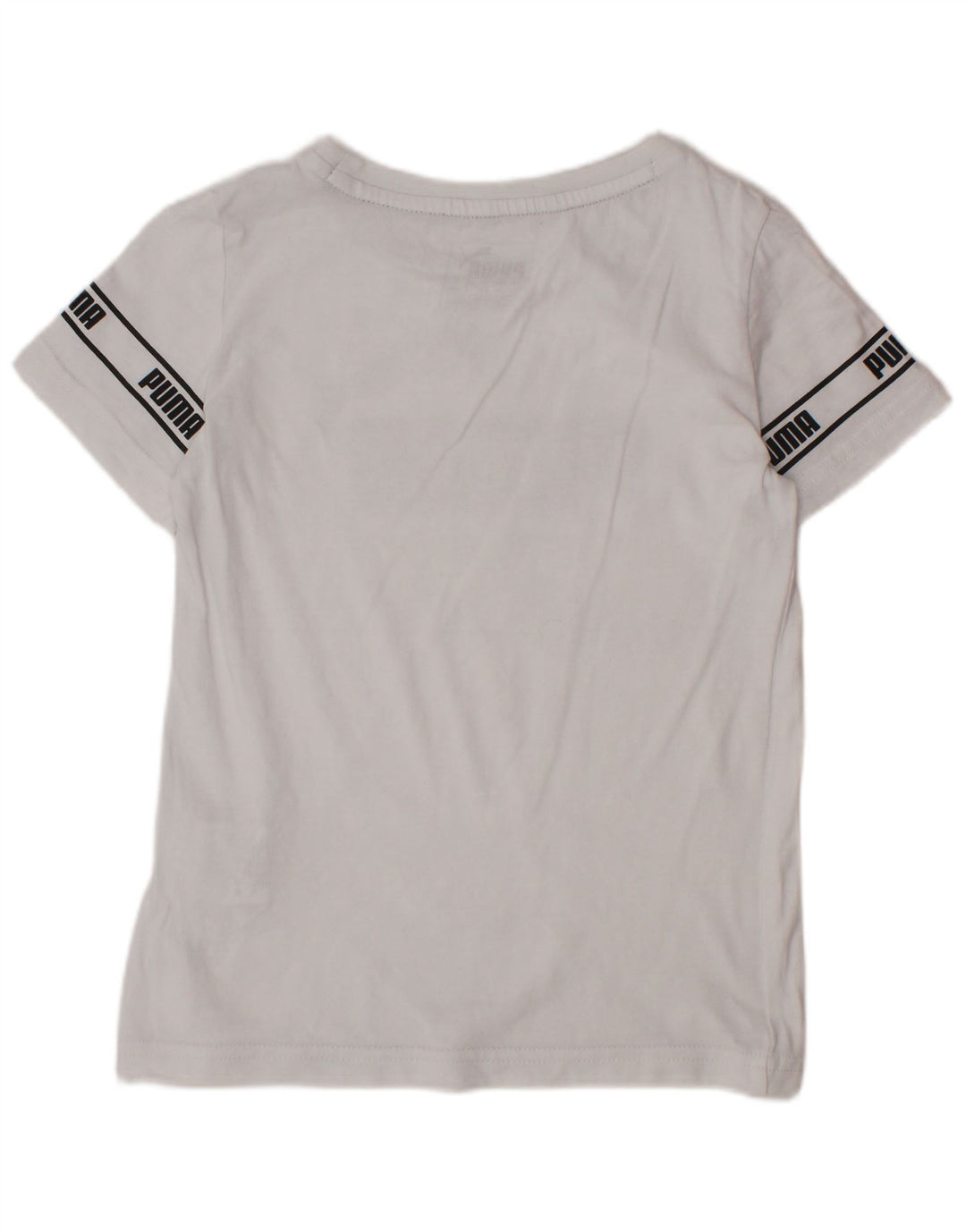 PUMA Boys Graphic T-Shirt Top 4-5 Years White Cotton