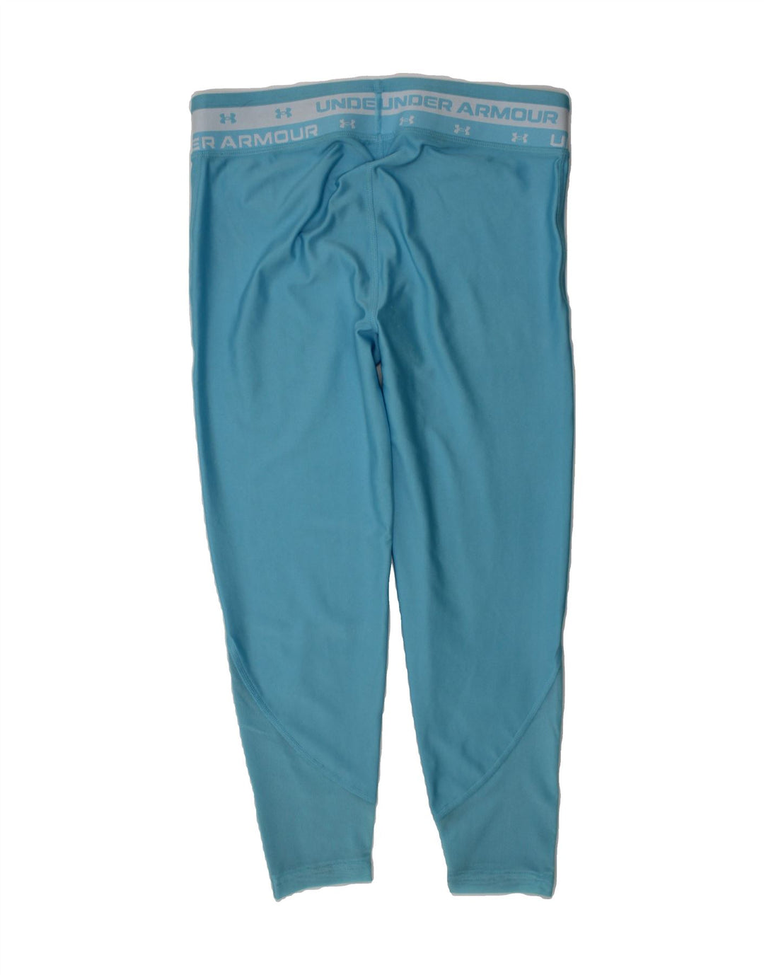 UNDER ARMOUR Girls Graphic Leggings 11-12 Years Large Blue Polyester Vintage Under Armour and Second-Hand Under Armour from Messina Hembry 