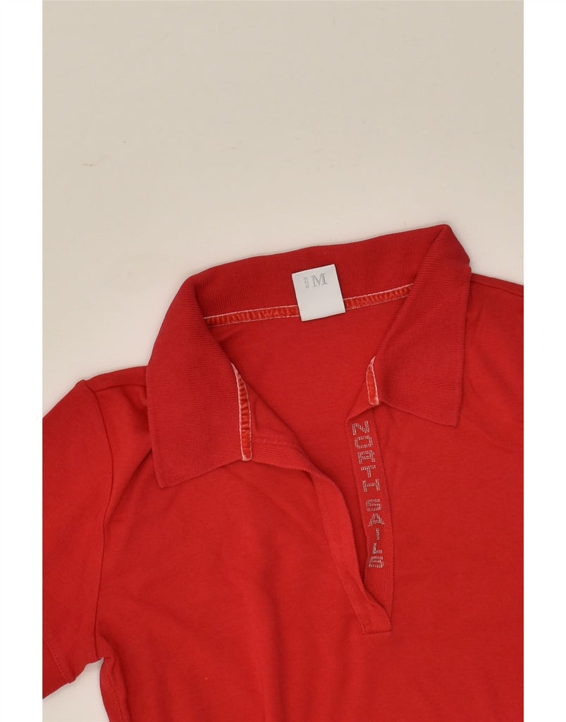 NORTH SAILS Womens Polo Shirt UK 12 Medium Red Cotton | Vintage North Sails | Thrift | Second-Hand North Sails | Used Clothing | Messina Hembry 