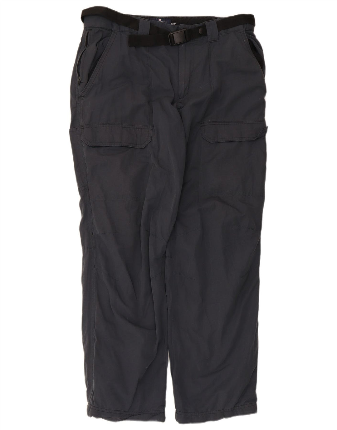 Marks & Spencer Mens Straight Cargo Trousers W34 L31 Navy Blue Polyamide