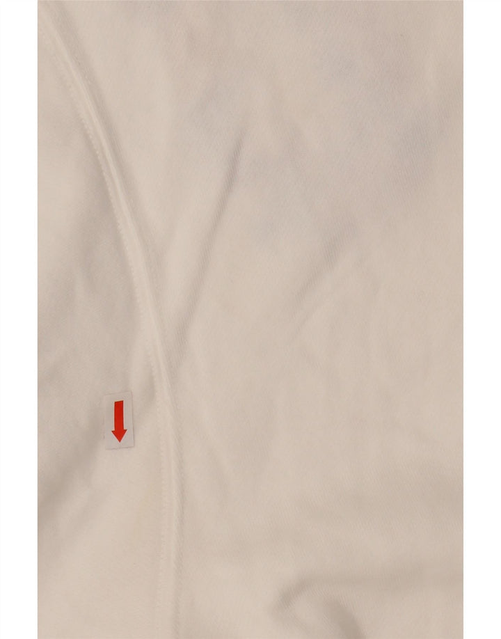 POLO RALPH LAUREN Womens Crop Sweatshirt Jumper UK 16 Large White