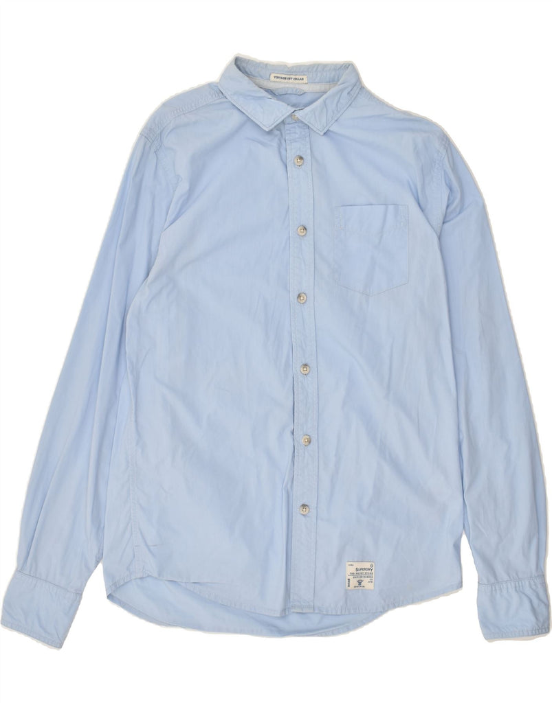 SUPERDRY Mens Shirt XL Blue Cotton | Vintage Superdry | Thrift | Second-Hand Superdry | Used Clothing | Messina Hembry 