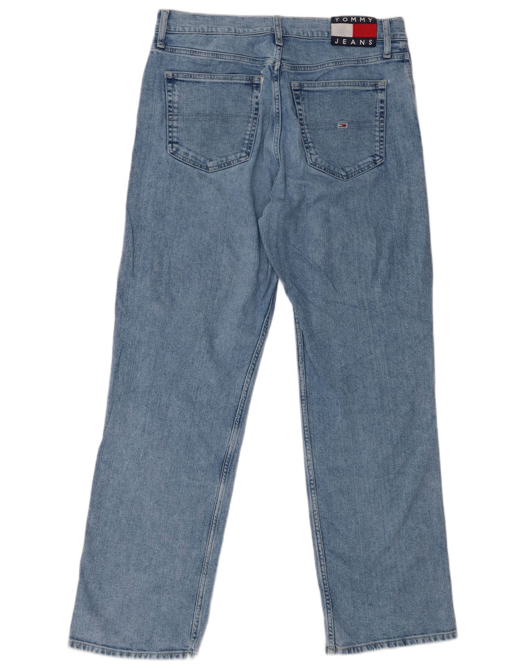 TOMMY HILFIGER Mens Mid Rise Straight Jeans W31 L32 Blue Cotton