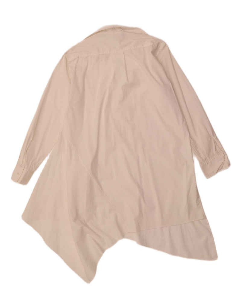 ZARA Womens Oversized Long Sleeve Asymmetrical Dress UK 6 XS Off White Vintage Zara and Second-Hand Zara from Messina Hembry 