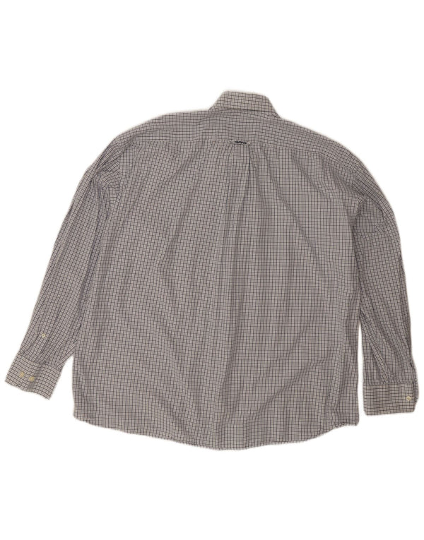 Gant Mens Dress Fit Shirt 3XL White Check Cotton
