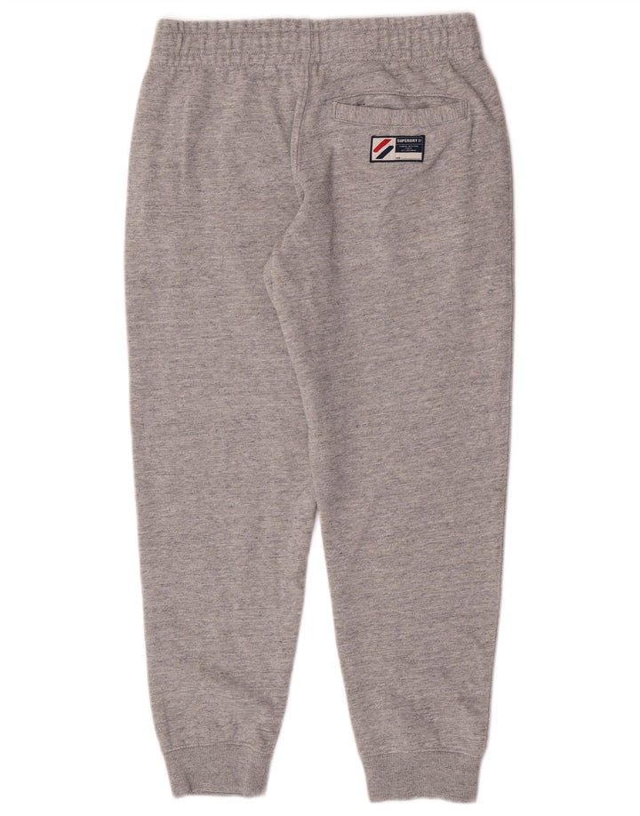 Superdry Mens Graphic Tracksuit Trousers Joggers Medium Grey Flecked
