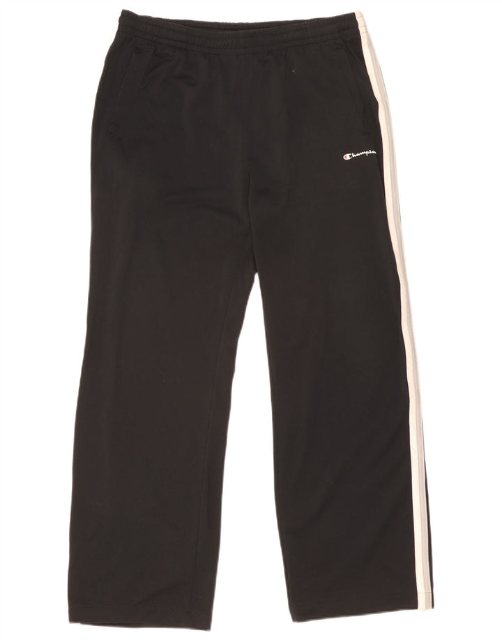 Champion Mens Tracksuit Trousers XL  Black Colourblock Polyester