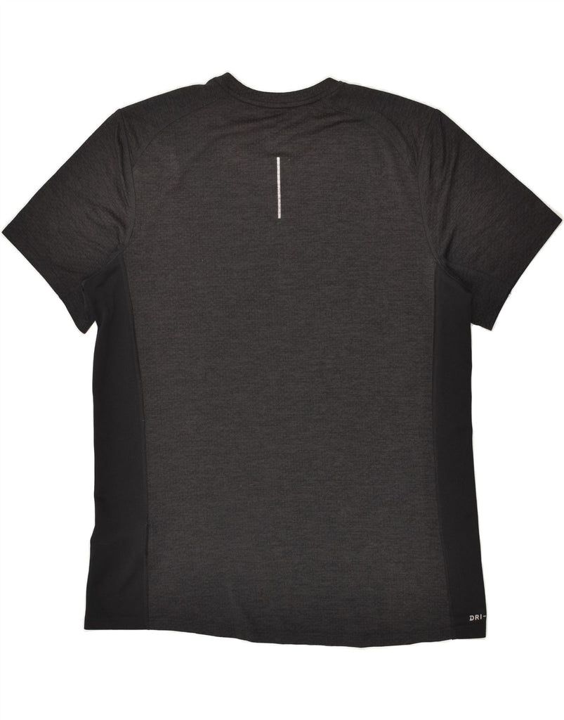 NIKE Mens Dri Fit T-Shirt Top Large Black Colourblock Polyester | Vintage Nike | Thrift | Second-Hand Nike | Used Clothing | Messina Hembry 