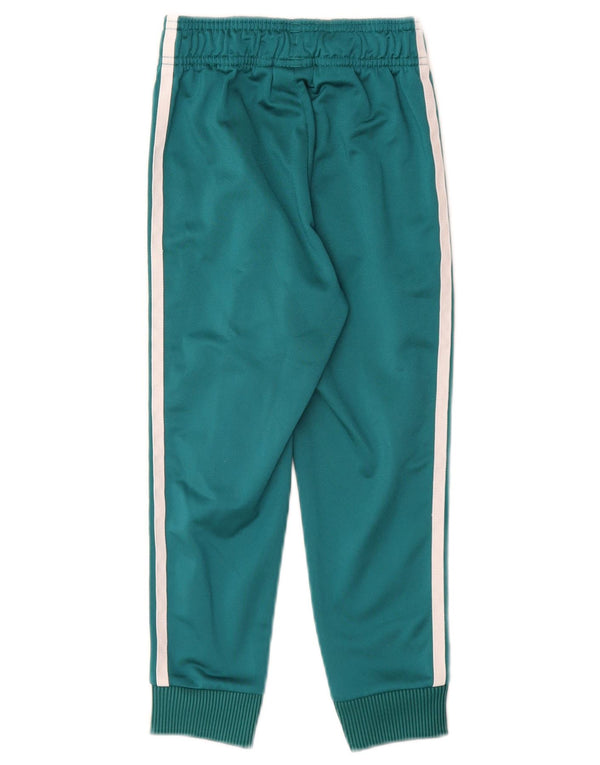 Adidas Girls Tracksuit Trousers Joggers 5-6 Years  Green Polyester