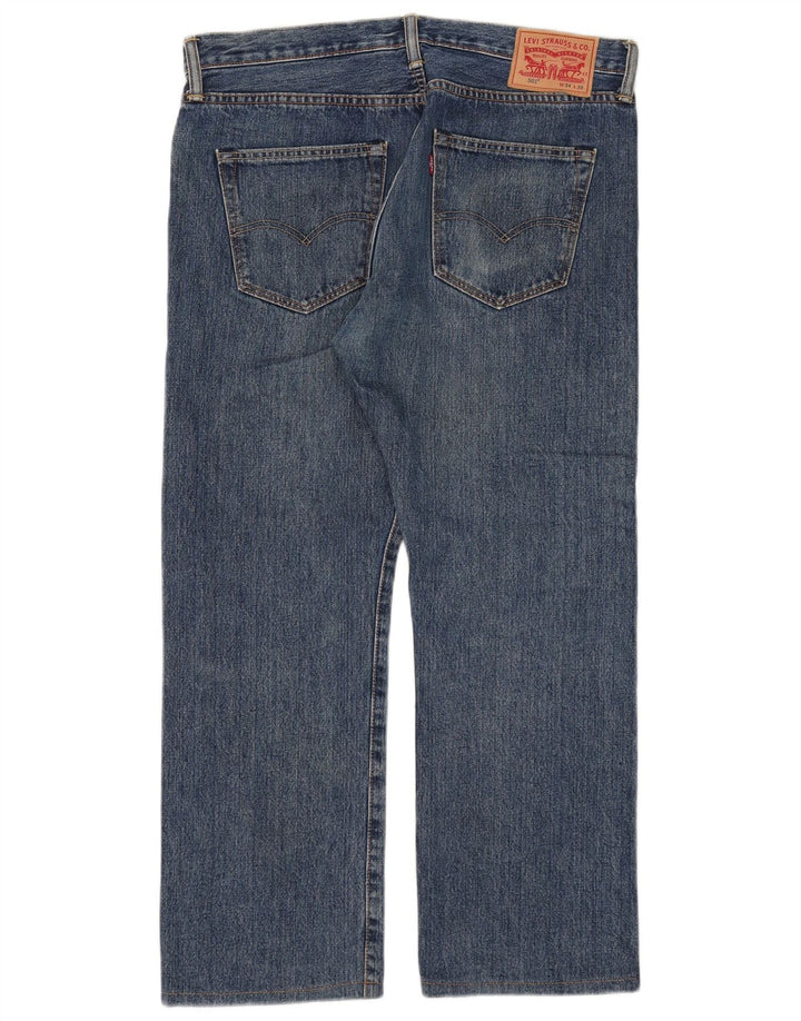 Levi's Mens 501 Straight Jeans W34 L26 Blue Cotton