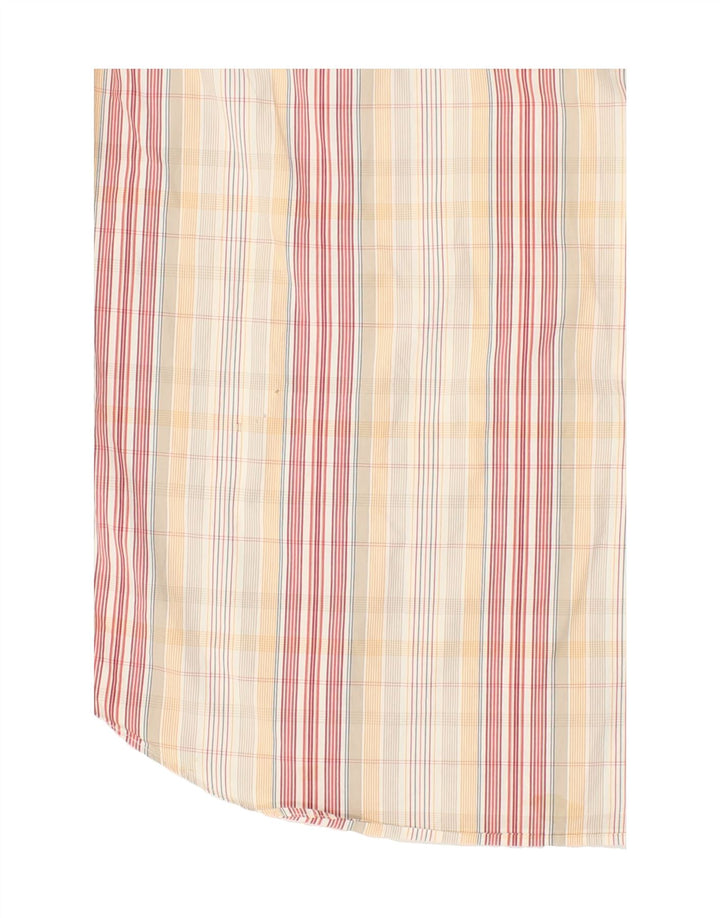 NAUTICA Mens Short Sleeve Shirt Large Beige Check Cotton Vintage Nautica and Second-Hand Nautica from Messina Hembry 