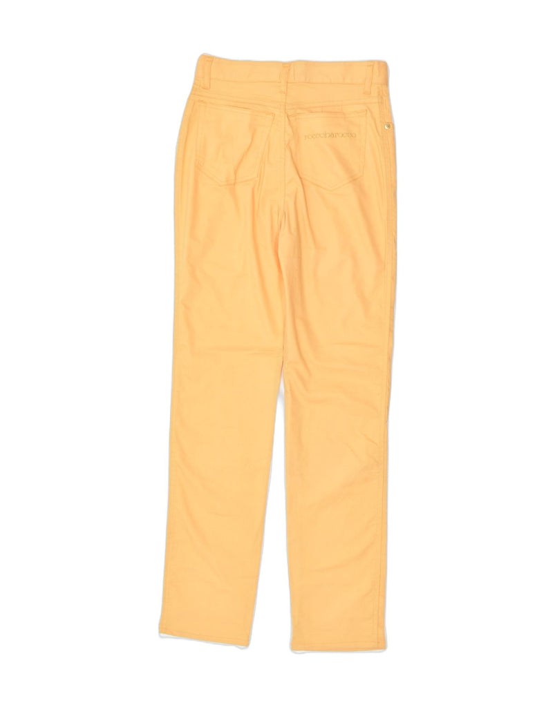 ROCCOBAROCCO Womens Slim Casual Trousers W28 L31 Yellow Cotton | Vintage | Thrift | Second-Hand | Used Clothing | Messina Hembry 