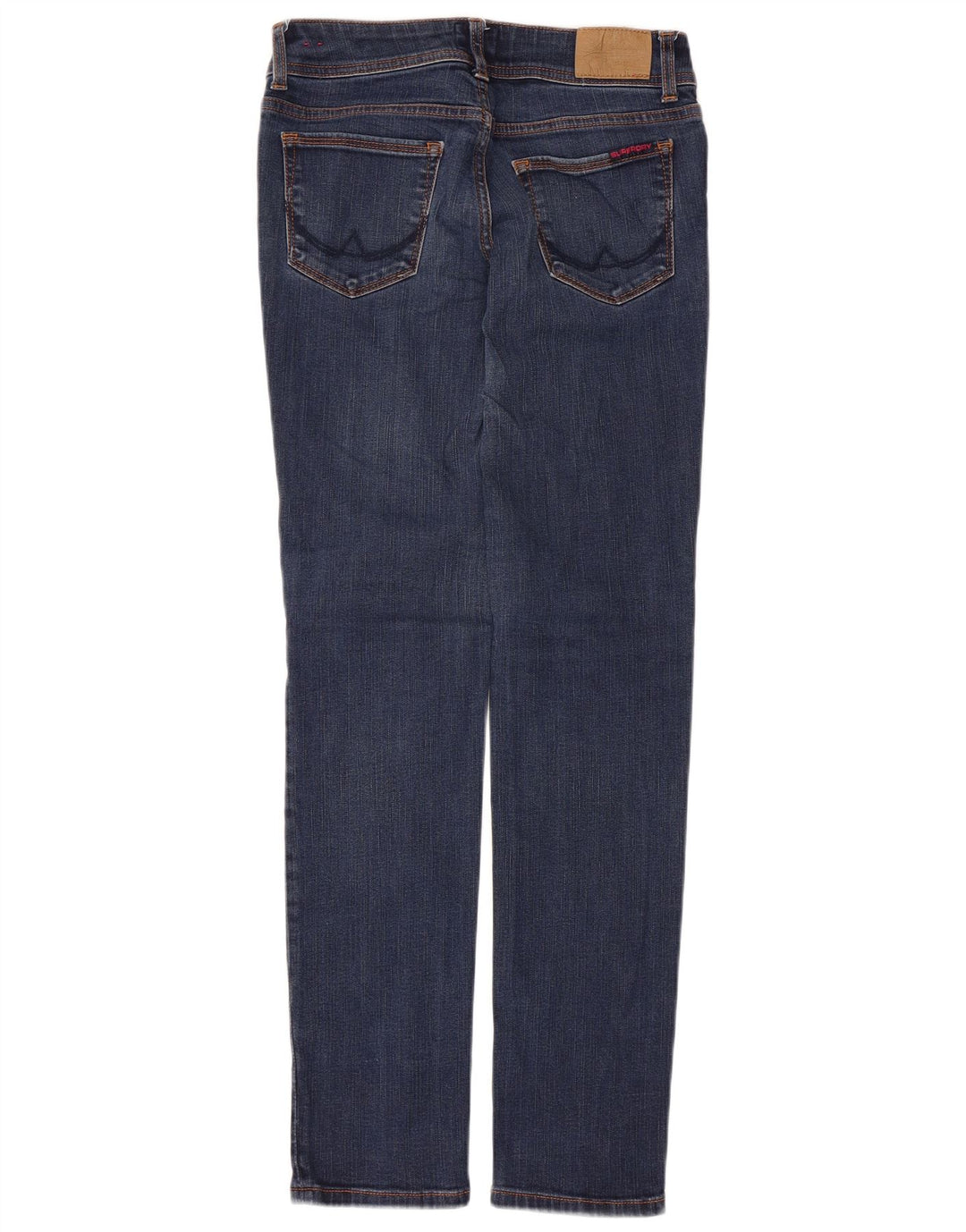 Superdry Womens Cigarette Slim Jeans W28 L32 Navy Blue Cotton