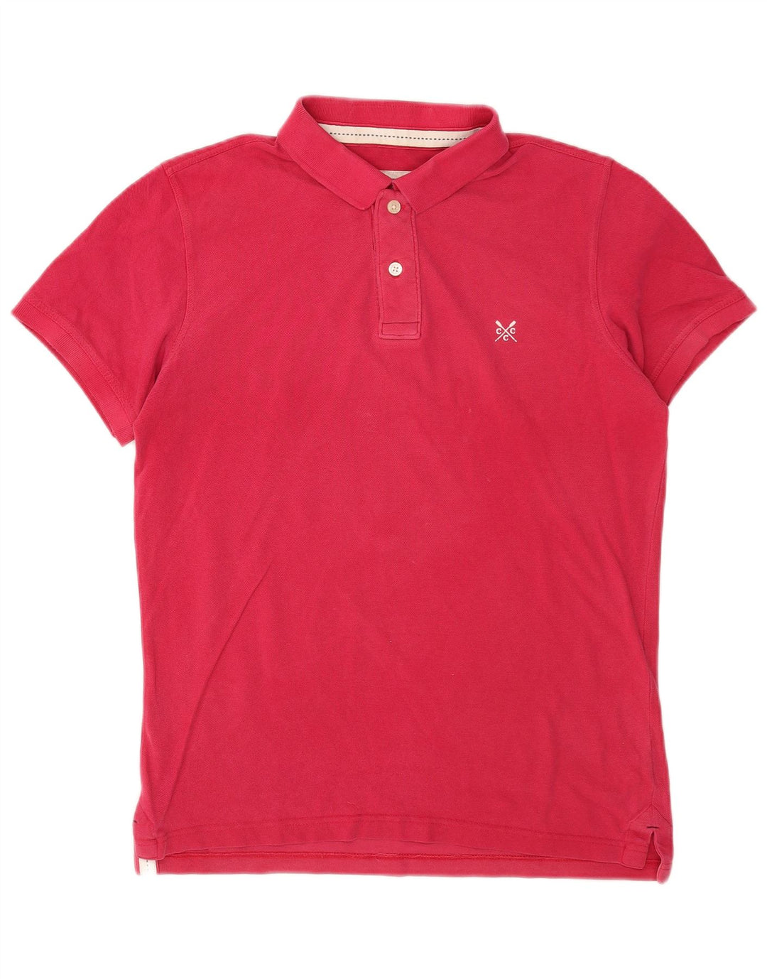 Crew Clothing Mens Polo Shirt Small Pink Cotton