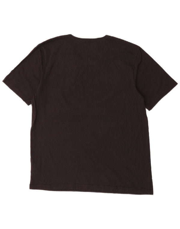Hugo Boss Mens T-Shirt Top XL Black Cotton