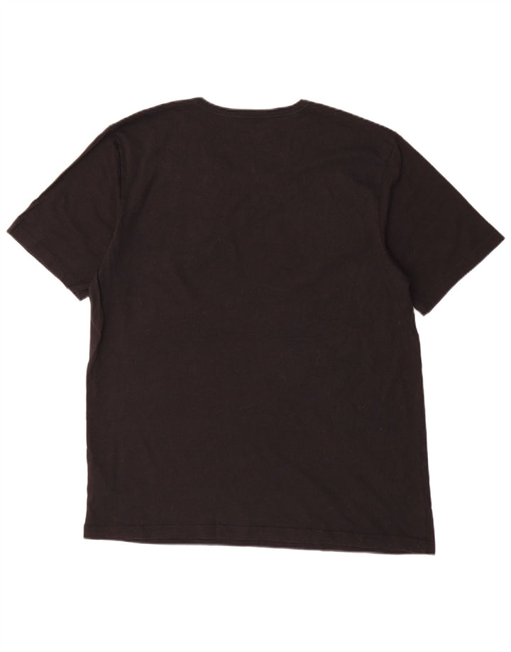 Hugo Boss Mens T-Shirt Top XL Black Cotton