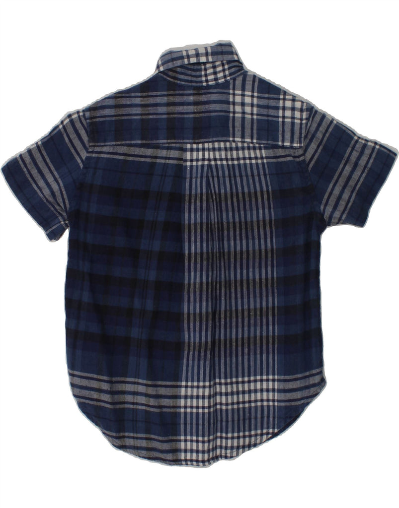 RALPH LAUREN Baby Boys Short Sleeve Shirt 18-24 Months Navy Blue Check | Vintage Ralph Lauren | Thrift | Second-Hand Ralph Lauren | Used Clothing | Messina Hembry 