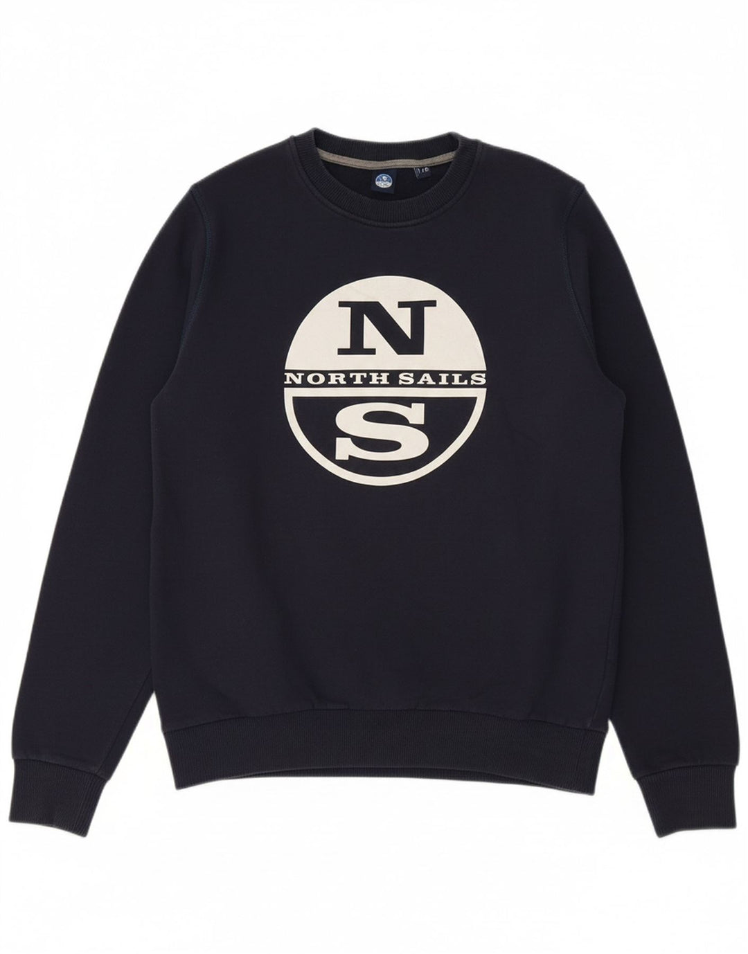 NORTH SAILS Boys Graphic Sweatshirt Jumper 15-16 Years  Navy Blue Cotton