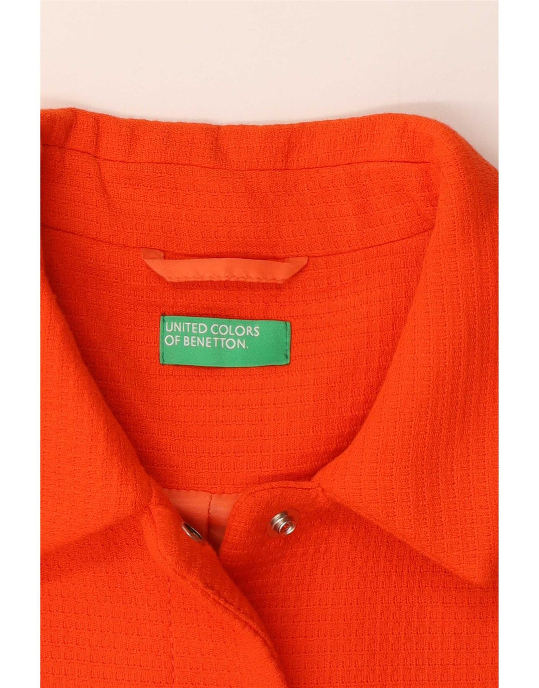 Benetton Womens 3/4 Sleeve Overcoat UK 8 Small Red