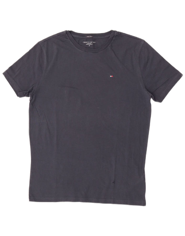 Tommy Hilfiger Mens T-Shirt Top Medium Navy Blue Cotton