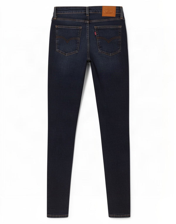Levi's Womens 721 High Rise Skinny Jeans W27 L30 Navy Blue Cotton