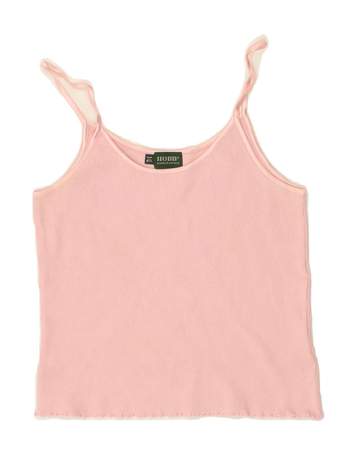 HOBBS Girls Cami Top 13-14 Years Pink Cotton Vintage Hobbs and Second-Hand Hobbs from Messina Hembry 