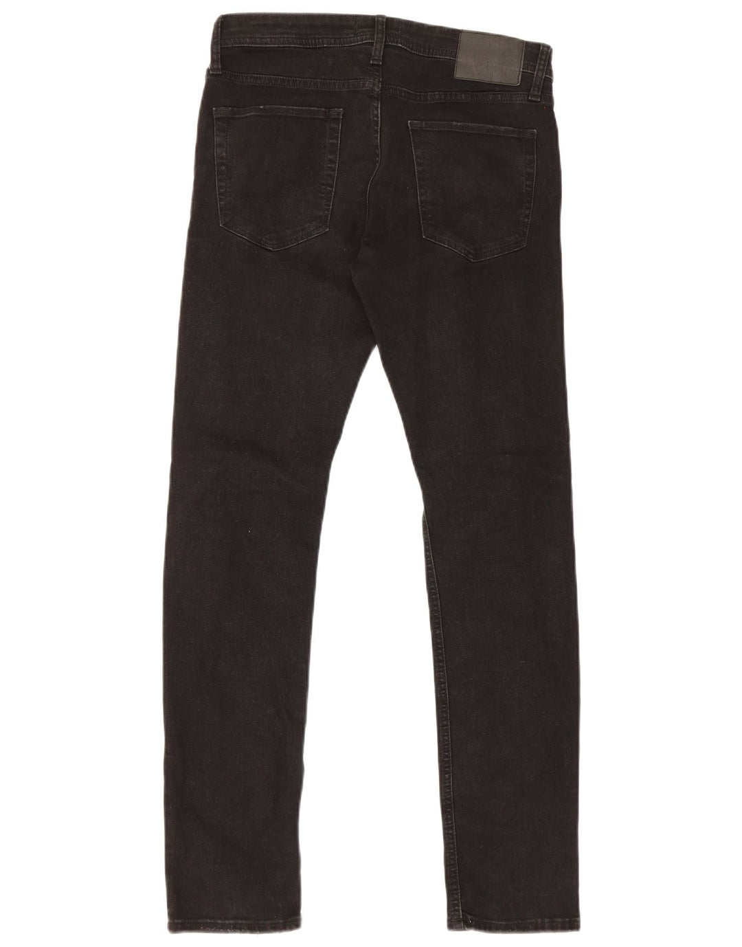 Jack & Jones Mens GLENN Distressed Slim Jeans W31 L32 Black Cotton