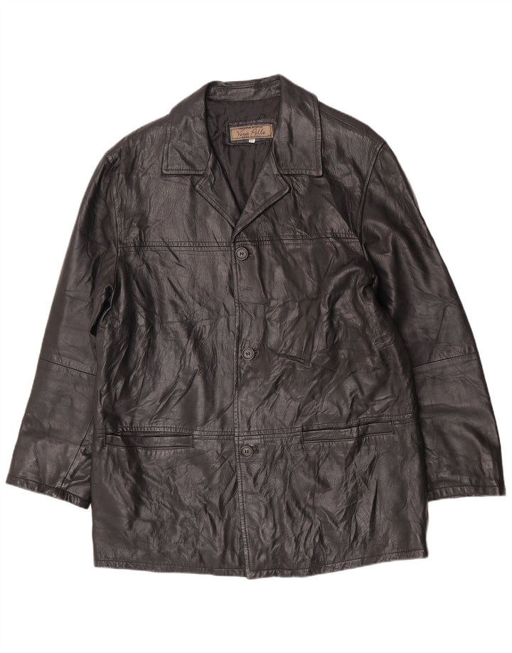 Vintage Mens Leather Jacket UK 38 Medium Black Classic