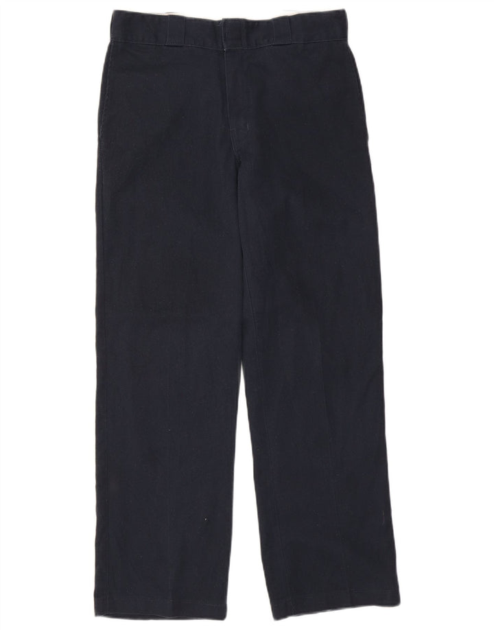 Dickies Mens 874 Straight Chino Trousers W32 L30 Navy Blue Polyester