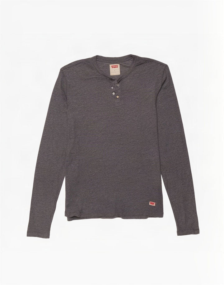 Levi's Mens Top Long Sleeve Medium Grey Cotton