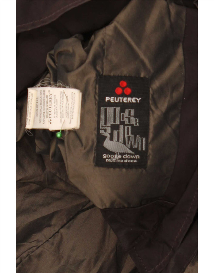 PEUTEREY Womens Padded Jacket UK 18 XL Brown Polyester